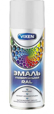 Эмаль аэрозольная акриловая VX-39005 RAL9005 520мл черный янтарь VIXEN