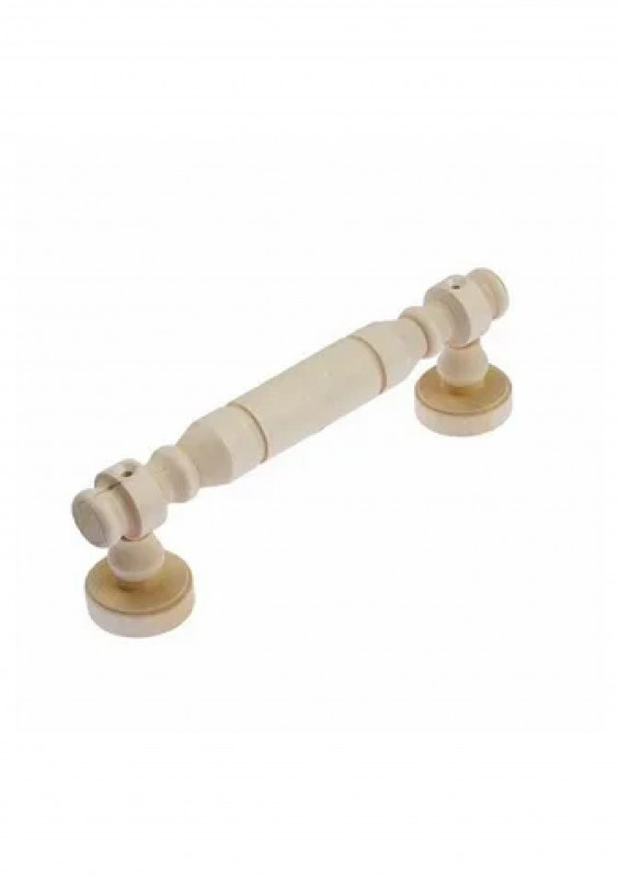 Ручка для бани деревянная круглая резная