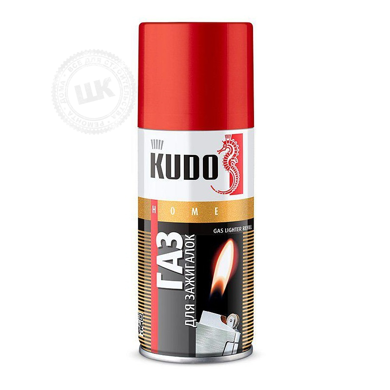 Газ для заправки зажигалок 140мл Н404 KUDO