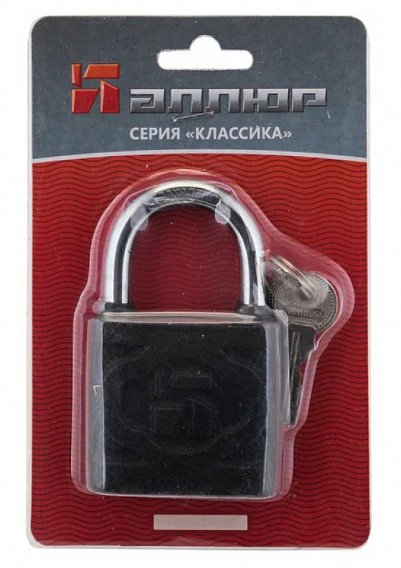 Замок навесной ВС1Ч-350 8мм 5кл полимер Аллюр