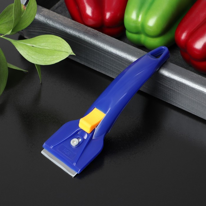 Скребок для стеклокерамики, 16 см, цвет МИКС «Базис»