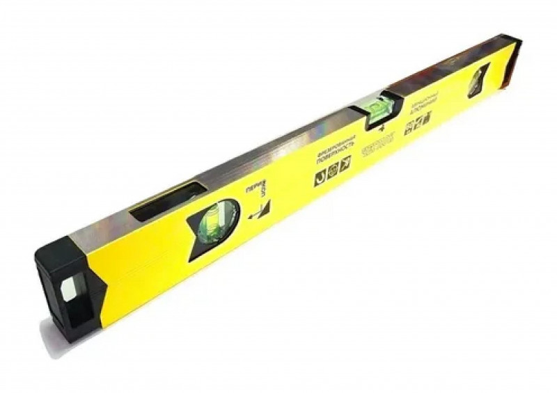 Уровень строительный магнитный 3глазка зеркальный 1200мм ЧЕГЛОК