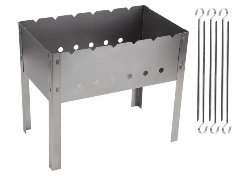 Мангал разборный 500х300х70 (1,4мм)