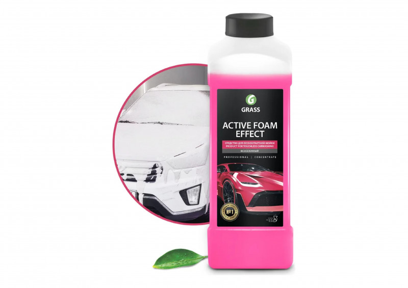 Средство концентрированное для бесконтактной мойки авто Activ Foam Effect 1л Grass