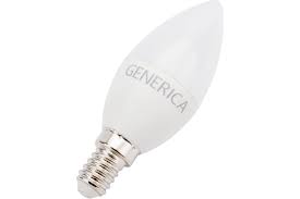 Лампа светодиодная C35 свеча 12Вт 230В 6500К E27 GENERICA