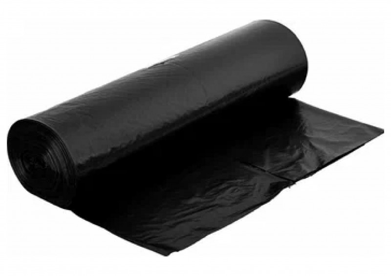Пакеты для мусора ПВД 240л 10шт прочные черные длинный ролик